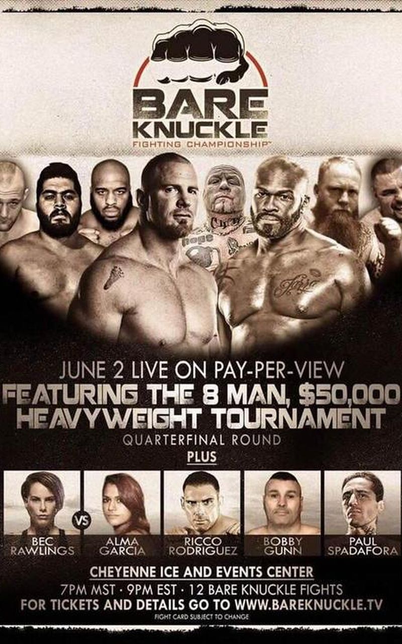 ▷ Bare Knuckle Fighting Championship 1 The Beginning - Official Replay