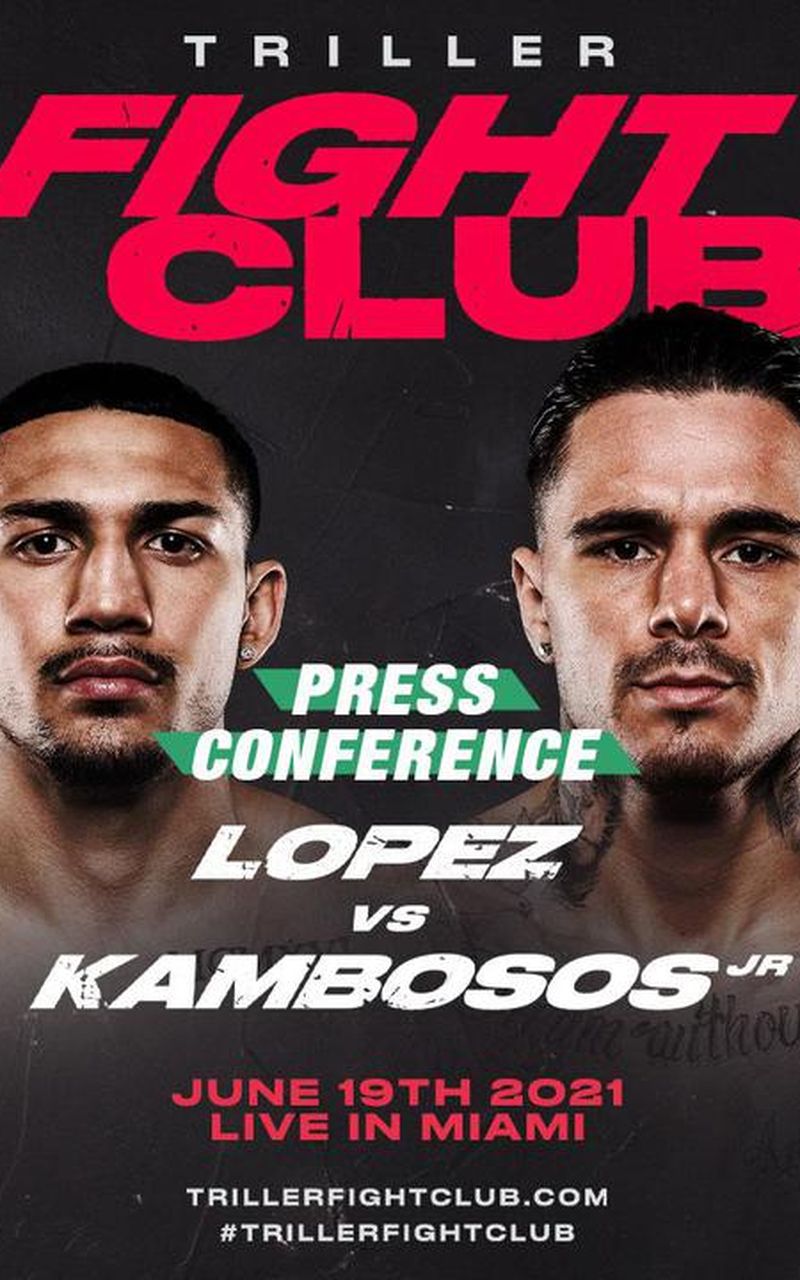 triller fight club press conference lopez vs kambosos official free replay fite