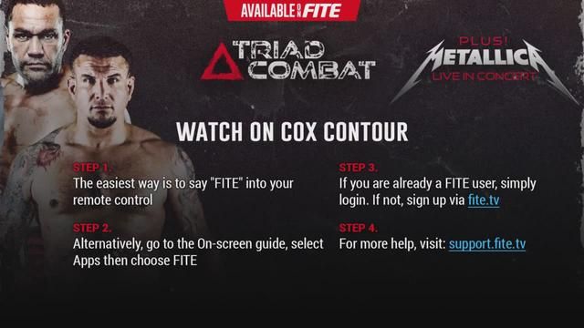 how to watch triad combat fite