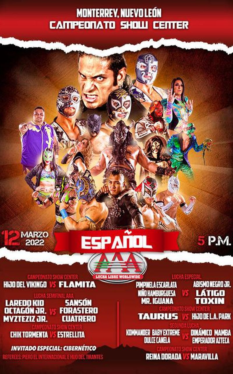 AAA Lucha Libre: Campeonato Show Center (en Español) - Official PPV ...