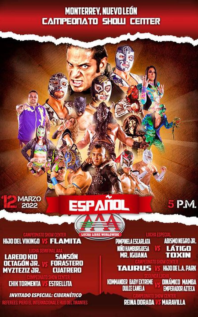 AAA Lucha Libre Campeonato Show Center (en Español) Official PPV