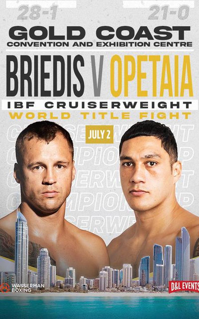 ▷ Wasserman Boxing Mairis Briedis vs Jai Opetaia - Official Replay