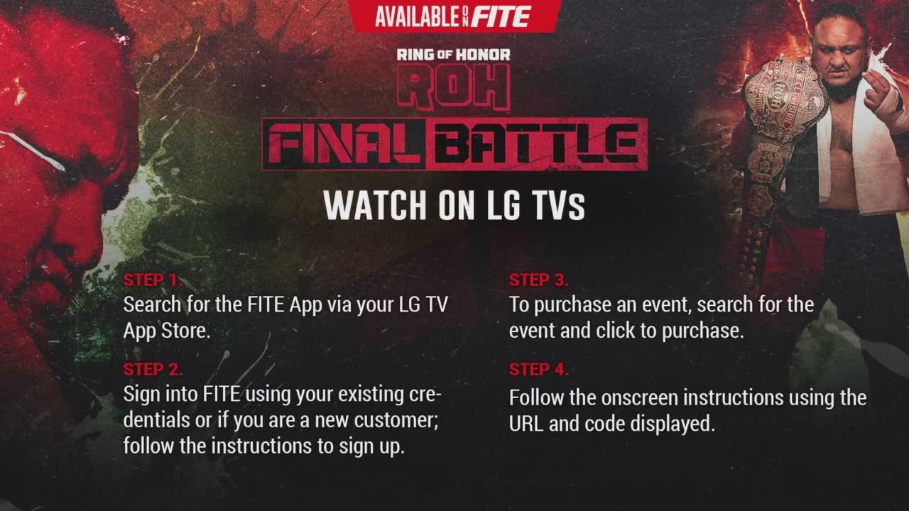 How To Watch ROH Final Battle 2022 TrillerTV Powered by FITE