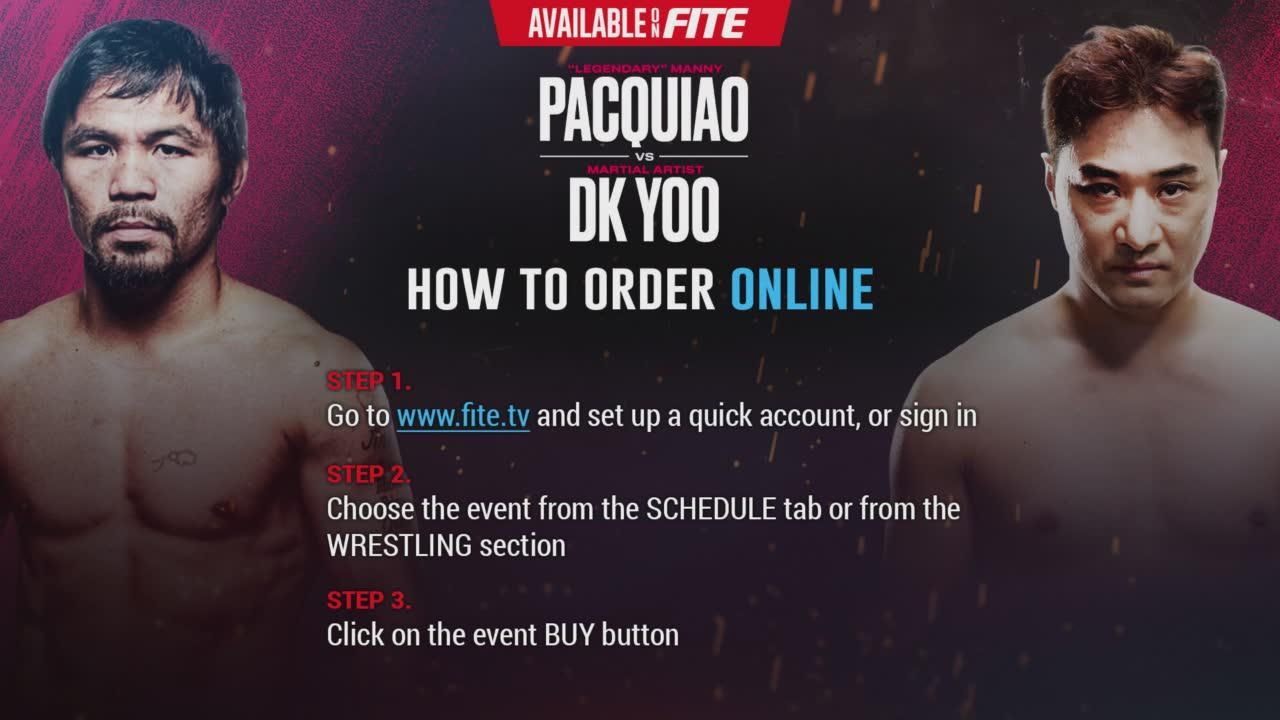 ▷ How To Watch Manny Pacquiao vs DK Yoo