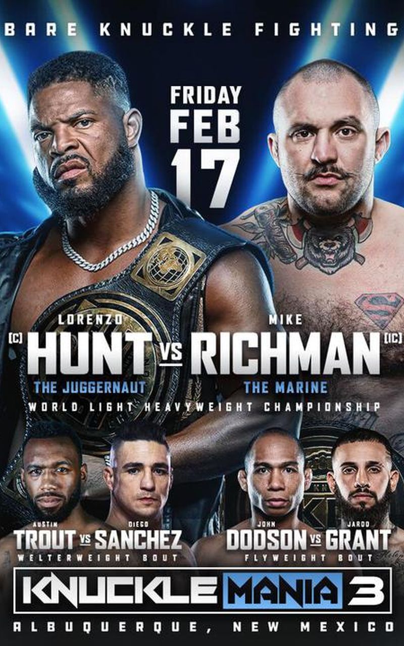 ▷ BKFC KnuckleMania 3 Lorenzo Hunt vs Mike Richman - Official Replay