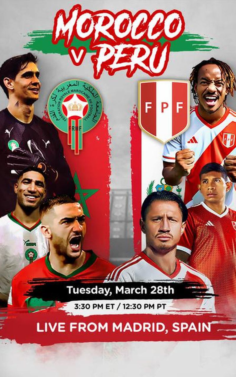 International Friendly Match Morocco vs Peru Official PPV Live