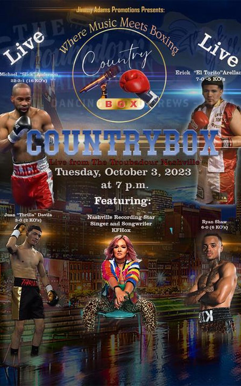 ▷ Country Box Where Music Meets Boxing, October 3rd - Official Free Replay 