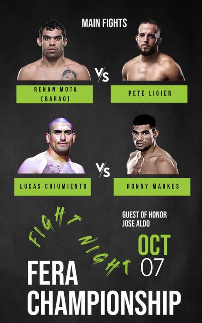 Fera Championship: Fight Night, October 7th