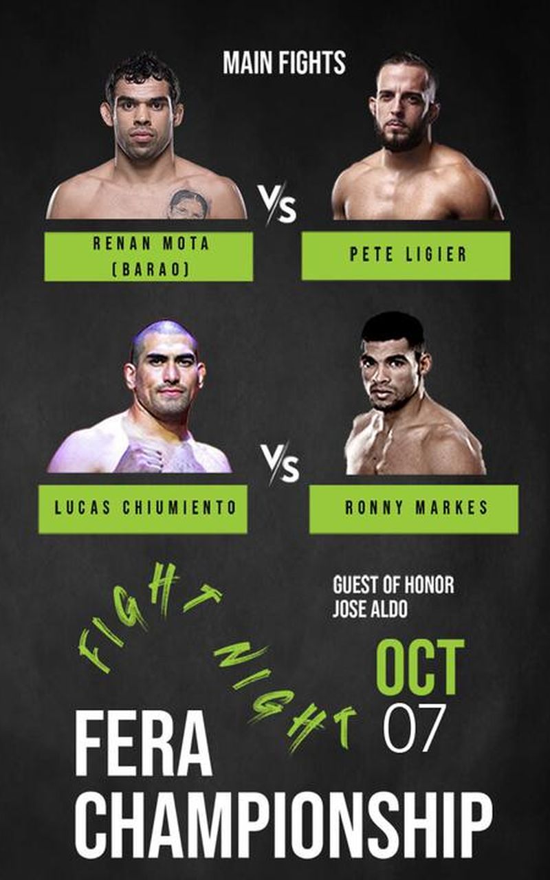 ▷ Fera Championship Fight Night, October 7th - Official Live Stream