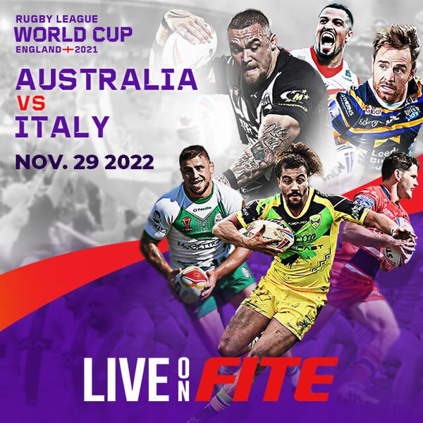 Men's Rugby League World Cup Australia vs Italy Official PPV Replay