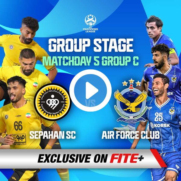 ▷ AFC Champions League 2023/24: Sepahan SC vs Air Force Club - Official  Replay - FITE